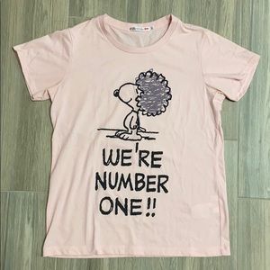 Uniqlo Pink Snoopy T-Shirt